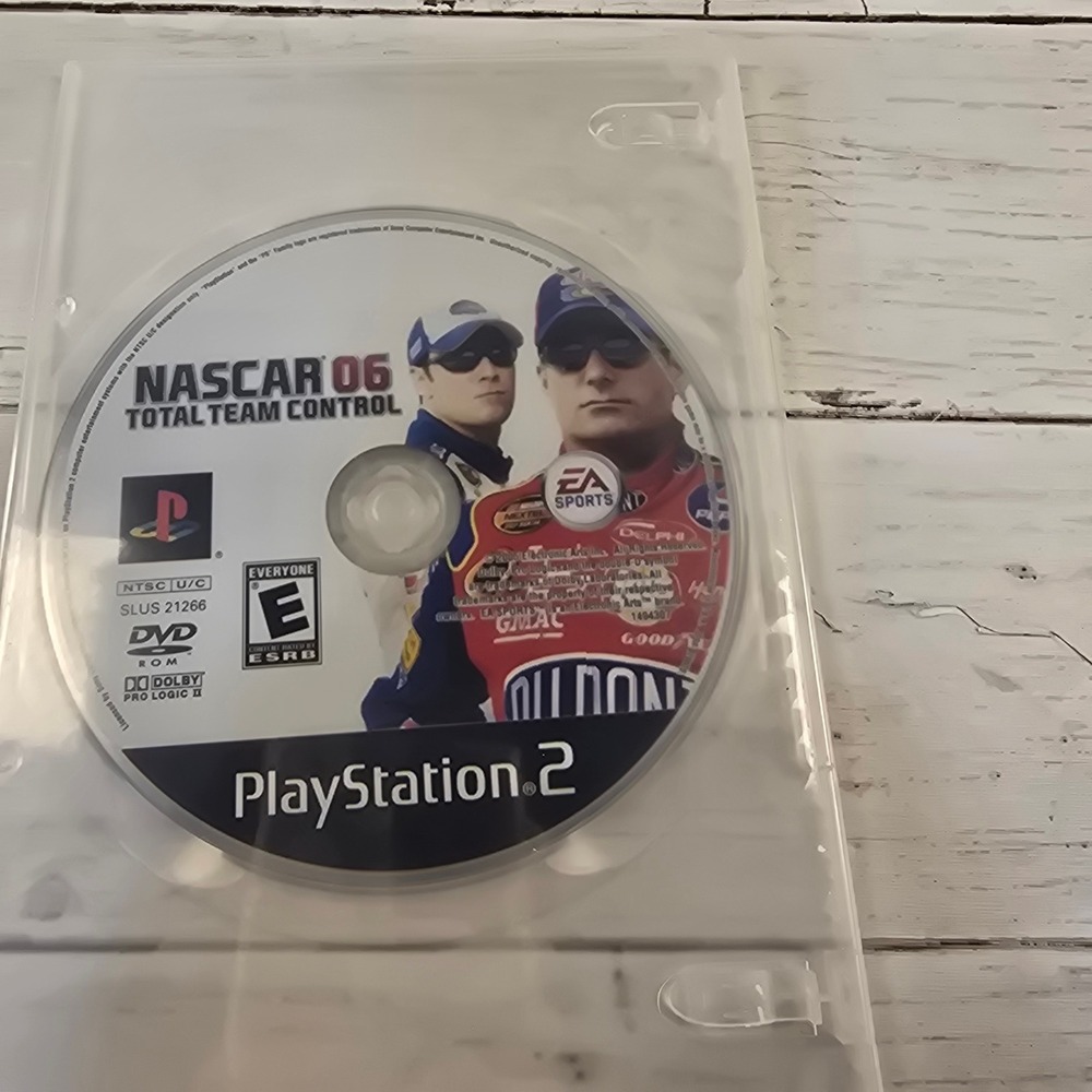 NASCAR 06 Total Team Control Sony PlayStation 2 PS2 Game Disc SLUS 21266 Racing